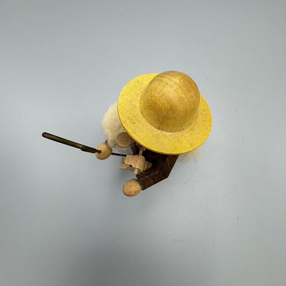 Straco Germany Shepherd with Lamb Wood Figurine Travel Souvenir Folk Art 5.5" T - Picture 7 of 10